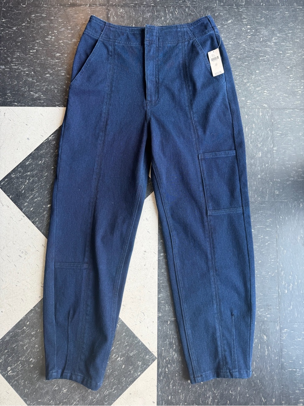 Anthropologie - Pilcro barrel cargo high waisted denim pants
